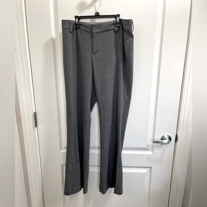 Banana Republic Women's Lined Gray Dress Trousers Sz 8 Straight Leg Flair bottom